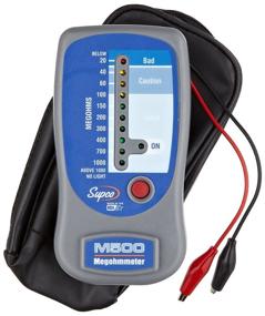 img 1 attached to Supco M500 Insulation Tester: Reliable Megohmmeter for Accurate Measurements, Includes Soft Carrying Case, 0 to 1000 Megohms
