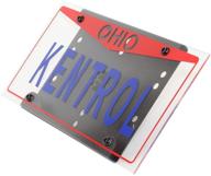 kentrol shackle mounted license plate bracket 🏎️ 80706: enhanced style & convenience in sleek black finish logo