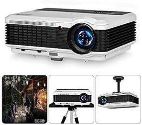 img 3 attached to 📽️ EUG LCD Digital HD Video Projector 1080P: 4600 Lumens for Home Theater TV- HDMI/USB/VGA/Ypbpr/RCA Audio/Zoom/Keystone/Speakers