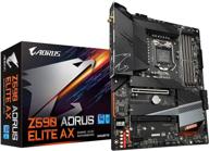 🎮 gigabyte z590 aorus elite ax motherboard - lga 1200, intel z590, atx, triple m.2, pcie 4.0, usb 3.2 gen2x2 type-c, intel wifi 6, 2.5gbe lan - gaming logo