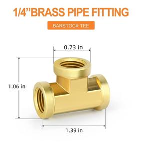 img 1 attached to Gasher Brass Fitting Female Fittings