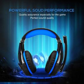 img 3 attached to 🎧 BlueFire Upgraded Professional PS4 Gaming Headset 3.5mm Wired Bass Stereo Noise Isolation Gaming Headphone - Mic, LED Lights - for Playstation 4, Xbox one, Laptop, PC (Blue)