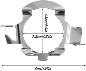 img 2 attached to 🔦 6 Pieces H7 LED Headlight Bulb Adapters with Retainers, Compatible with Sagitar, Bora, Buick English Lang, Mercedes Benz 101 Model