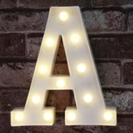 🌟 led marquee letter lights sign by pooqla - light up alphabet letter for home party wedding decoration, perfect for seo логотип