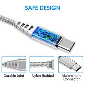 img 2 attached to 🔌 10FT+6FT Fast Charging USB C Cable for Moto G Power/G Stylus (2020 2021),LG Stylo 6 5, Motorola One 5G/UW, and More