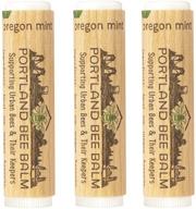 🌿 oregon mint all natural handmade beeswax lip balm by portland bee balm - pack of 3 tubes logo