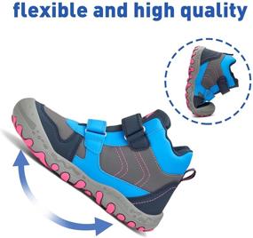 img 1 attached to 👟 Кроссовки для мальчиков Mishansha Climbing Hightop с нескользящей подошвой: идеальная производительность на открытом воздухе