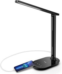 img 4 attached to 🌟 LASTAR LED Desk Lamp: Dimmable Eye-Protecting Table Lamp with Night Light, USB Charging Port, 4 Color Temperature Modes, 5 Brightness Levels, 1H Timer, Touch Control - Ideal for Home Office Bedroom