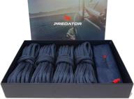 🛥️ navy blue nz hi-performance dock lines bag set: double braided nylon ropes for boats - 3/8" x 15' with 12 inch eyelet логотип