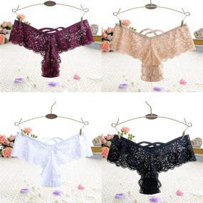 img 3 attached to LaceThongs Panties Lingerie G String Underwear Women's Clothing