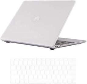 img 4 attached to Se7enline Huawei Matebook 13 Case: Hard 📱 Shell Protective Cover with Keyboard Skin - Crystal Clear