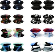 👂 wbrwp ear tunnels and plugs - double flared hollow hard/soft silicone ear gauges - body piercing jewelry collection 8g-1" | shop now! logo