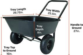 img 3 attached to 🛒 Garden Barrow 70019 - Dual Wheel Wheelbarrow