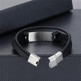 img 1 attached to COMTRUDE Adjustable Bracelets Stainless Inspirational Boys' Jewelry for Bracelets