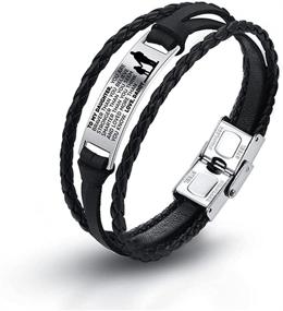 img 4 attached to COMTRUDE Adjustable Bracelets Stainless Inspirational Boys' Jewelry for Bracelets