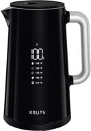 ☕️ krups bw801852 smart temp digital kettle with full stainless steel interior, safety shutoff, 1.7-liter capacity, in black logo