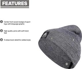 img 3 attached to 🧢 adidas Men's Amplifier Fold Beanie: Embrace Superior Comfort and Style