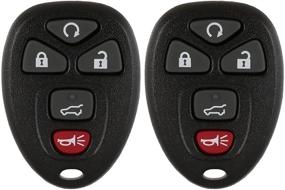 img 3 attached to 🔑 2 Pack Discount Keyless Replacement Key Fob Car Remote & Uncut Transponder Key (Compatible with 15913415, 25839476, ID 46) - Exclusive Offer!