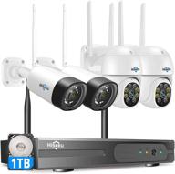 📹 hiseeu wireless security camera system: 3mp ptz and bullet cameras for mobile & pc remote access, outdoor ip66 waterproof, night vision, motion record & alert, two way audio logo