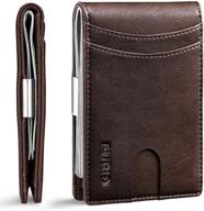 wallet minimalist leather blocking wallets logo