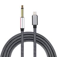 🎧 10 feet lightning to 6.35mm 1/4 inch trs audio stereo cable for iphone 12/11/x/xs/xr/8/7/ipad/ipod, amplifier, speaker, headphone, mixing console logo