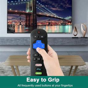 img 1 attached to 📺 Universal Replacement Remote for Westinghouse Roku TV - Compatible with Netflix, Sling, Hulu, VUDU - No Setup Required