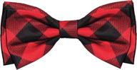 🐾 huxley & kent pet bow tie collar attachment: buffalo check bow ties for dogs & cats - cute, comfortable, and durable! logo