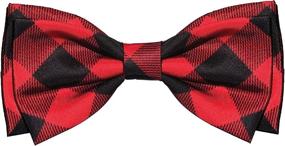 img 4 attached to 🐾 Huxley & Kent Pet Bow Tie Collar Attachment: Buffalo Check Bow Ties for Dogs & Cats - Cute, Comfortable, and Durable!