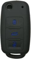 🔑 coolbestda silicone key fob cover for vw volkswagen jetta gti passat golf tiguan touareg beetle - enhanced protection and style! logo