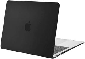 img 4 attached to 🖥️ MOSISO MacBook Air 13-inch Case for 2020, 2019, 2018 Release A2337 M1 A2179 A1932 With Retina Display & Touch ID - Protective Black Plastic Hard Shell Cover