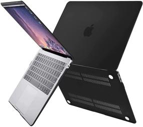 img 2 attached to 🖥️ MOSISO MacBook Air 13-inch Case for 2020, 2019, 2018 Release A2337 M1 A2179 A1932 With Retina Display & Touch ID - Protective Black Plastic Hard Shell Cover