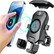 📱 kewig motorcycle phone mount: 15w wireless & usb c 20w fast charger with aluminum alloy base - fits 4''-7'' cellphones logo