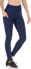 img 3 attached to 🩺 Heathyoga Women's High Waisted Yoga Pants with Pockets - Stylish and Functional Workout Leggings