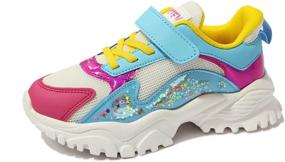 img 1 attached to Rollepocc Breathable Running Walking Sneakers Girls' Shoes for Athletic