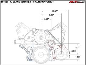 img 3 attached to Truck Alternator Bracket Billet 551668 3