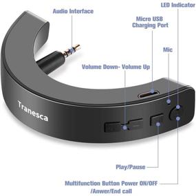 img 1 attached to 🎧 Усовершенствуйте наушники Bose quietcomfort 15 с помощью совместимого Bluetooth адаптера-приемника Tranesca (Черный)