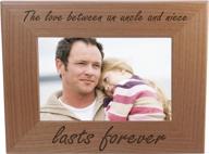 📸 the eternal bond: uncle-niece love engraved alder wood photo frame логотип