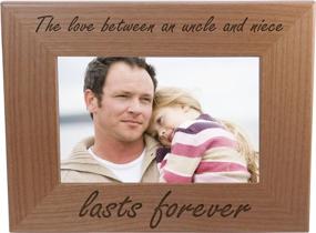 img 3 attached to 📸 The Eternal Bond: Uncle-Niece Love Engraved Alder Wood Photo Frame