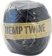 black hemp cord 20# 400'-pack - high-quality toner for crafting and diy projects logo