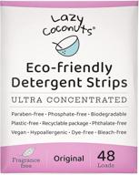 🌿 lceco fragrance-free laundry detergent strips - ultra concentrated, environmentally friendly, plastic-free, lightweight for home, dorms, travel, camping logo