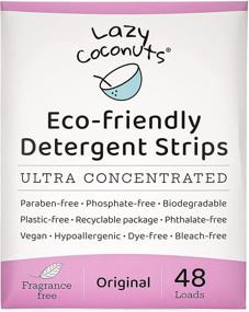 img 4 attached to 🌿 LCECO Fragrance-Free Laundry Detergent Strips - Ultra Concentrated, Environmentally Friendly, Plastic-Free, Lightweight for Home, Dorms, Travel, Camping