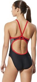 img 2 attached to Speedo Relaunch Splice Flyback Swimsuit Sports & Fitness for Water Sports