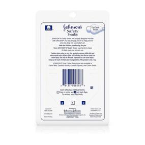 img 3 attached to 👶 Johnson's 55 ct Safety Ear Swabs: Non-Chlorine Bleached Cotton for Babies & Children