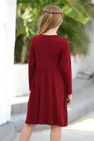 img 3 attached to 👗 GORLYA GOR1018 Girls' Clothing: Sleeve Button Pockets for Stylish Dresses