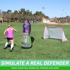 img 3 attached to ⚽ Game-Changing Inflataman Soccer Defender: Boost Your Skills with Weighted Dummy for Free Kicks, Dribbling & Passing Drills