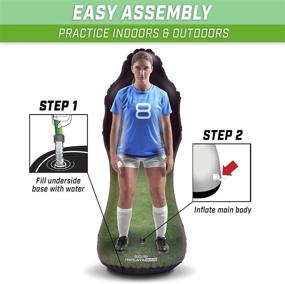 img 1 attached to ⚽ Game-Changing Inflataman Soccer Defender: Boost Your Skills with Weighted Dummy for Free Kicks, Dribbling & Passing Drills