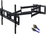 🖥️ forging mount long extension tv mount: full motion bracket with 43 inch arm, fits 50-100 inch tvs, vesa800x600mm & 8ft hdmi included logo