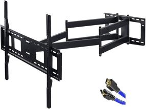 img 4 attached to 🖥️ FORGING MOUNT Long Extension TV Mount: Full Motion Bracket with 43 inch Arm, Fits 50-100 Inch TVs, VESA800x600mm & 8ft HDMI Included