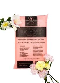 img 4 attached to 🍑 Престижный запасной парафиновый воск True Peach Premium, 6 фунтов оптом - Fleur De Spa, насыщенный экстрактами асаи, кокосовым маслом, жожоба и алоэ