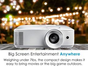 img 2 attached to 📽️ Optoma HD27E 1080p Home Cinema Projector: Bright, Versatile, and Ideal for Indoor & Outdoor Movies, Sports, and Gaming